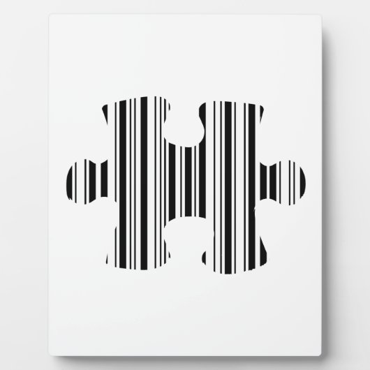 LEGPUZZELSTUK BARCODE Patroonontwerp Fotoplaat (Voorkant)