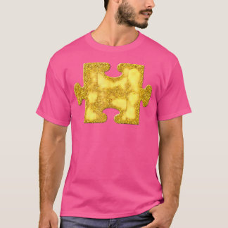 Legpuzzelstuk Gouden Vintage Symbool T-shirt