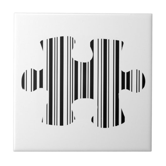 LEGPUZZELSTUK STAAFCODE Patroonontwerp Tegeltje (Voorkant)