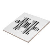 LEGPUZZELSTUK STAAFCODE Patroonontwerp Tegeltje (Zijkant)