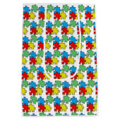 Legpuzzelstukken ontwerp medium cadeauzakje (Achterkant)
