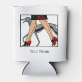 Legs Art Deco Women Greyhound Whippet Dog R Blikjeskoeler (Voorkant)