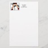 Legs Art Deco Women Greyhound Whippet Dog R Briefpapier (Voorkant)