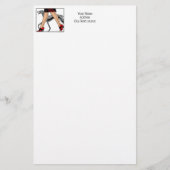 Legs Art Deco Women Greyhound Whippet Dog R Briefpapier (Voorkant)