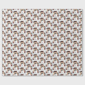 Legs Art Deco Women Greyhound Whippet Dog R Cadeaupapier (Vlak)