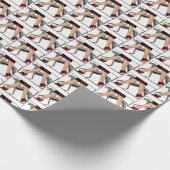 Legs Art Deco Women Greyhound Whippet Dog R Cadeaupapier (Hoek)