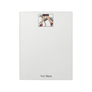 Legs Art Deco Women Greyhound Whippet Dog R Notitieblok