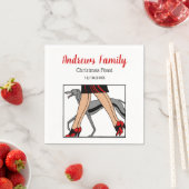 Legs Art Deco Women Greyhound Whippet Dog R Servetten (Insitu)