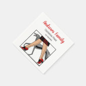 Legs Art Deco Women Greyhound Whippet Dog R Servetten (Hoek)