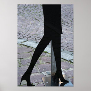 Legs Silhouette bij het Poster van de Hoek