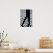 Legs Silhouette bij het Poster van de Hoek (Keuken)