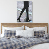 Legs Silhouette op het Corner Canvas (Insitu (Slaapkamer))
