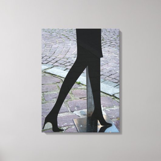 Legs Silhouette op het Corner Canvas (Voorkant)