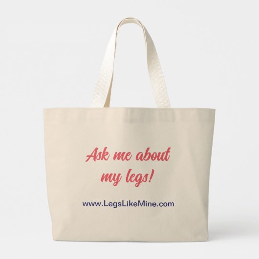 LegslikeMine Jumbo Canvas tas (Achterkant)