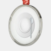 Legty Soup Bowl Metalen Ornament (Links)