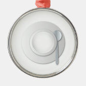 Legty Soup Bowl Metalen Ornament (Voorkant)