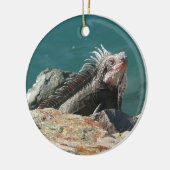 Leguaan bij St. Thomas Keramisch Ornament (Links)