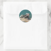 Leguaan bij St. Thomas Ronde Sticker (Tas)