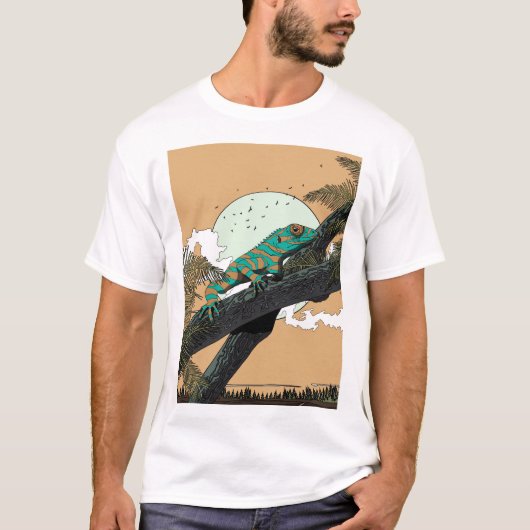 Leguaan in de Jungle T-shirt (Voorkant)