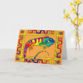 Leguaan Kaart (Gele Bloem)