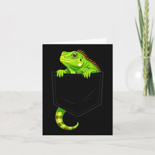 Leguaankostuum reptiel hagedis halloween mannen ki kaart