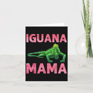 Leguaankunst voor mama meisjes vrouwen Hagedis Rep Kaart