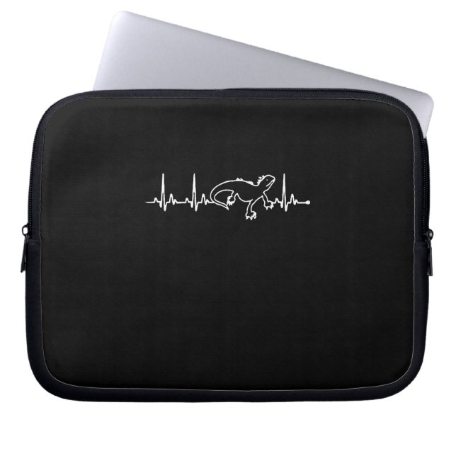 leguanen hartslag laptop sleeve (Voorkant)