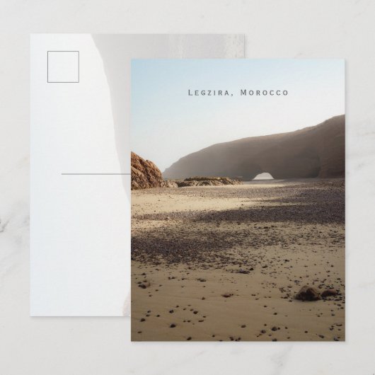 Legzira Morocco Coastal Briefkaart (Voorkant / Achterkant)