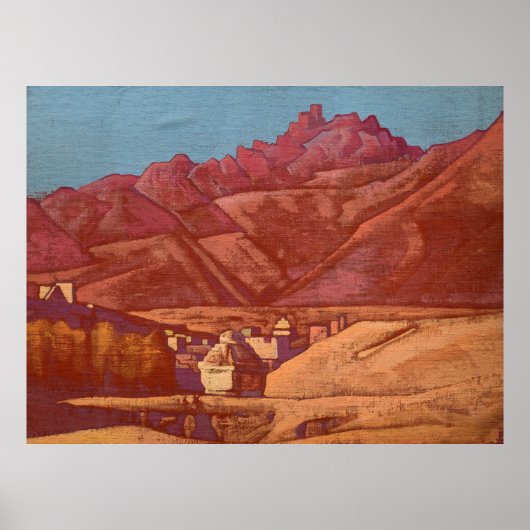 Leh, Ladakh door Nicholas Roerich Poster (Voorkant)
