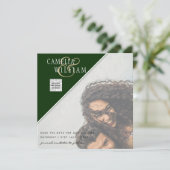 LEHg FOTO WEDDING QR CODE RSVP SAVE DATE INVITE (Staand voorkant)