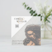 LEHg FOTO WEDDING QR CODE RSVP SAVE DATE INVITE (Staand voorkant)