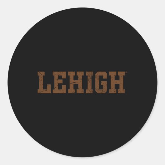 Lehigh Mountain Hawks Feiten Ronde Sticker (Voorkant)