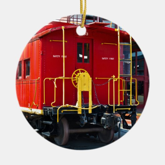 Lehigh/NE Caboose 583 Keramisch Ornament (Voorkant)