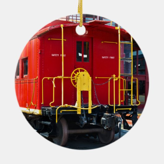 Lehigh/NE Caboose 583 Keramisch Ornament (Achterkant)