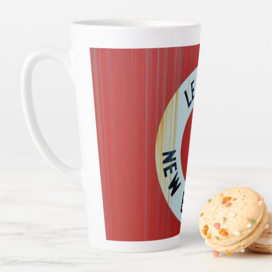 Lehigh & New England Spoorweg 583 Boxcar Caboose Latte Mok (In situ)