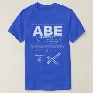 Lehigh Valley International Airport ABE T-shirt