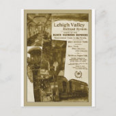 Lehigh Valley Railroad 1897   Train Poster Briefkaart (Voorkant)