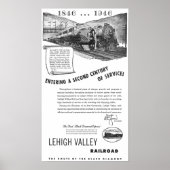 Lehigh Valley Railroad-A Second Century Service Poster (Voorkant)