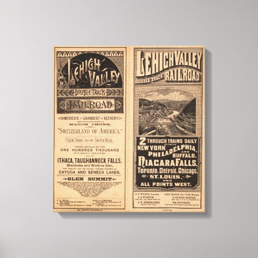 Lehigh Valley Railroad Canvas Afdruk (Voorkant)