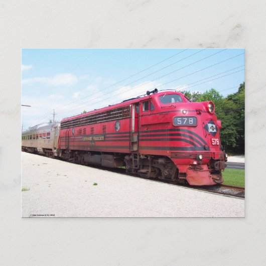 Lehigh Valley Railroad F-7A #578 in Cape May N. J. Briefkaart (Voorkant)