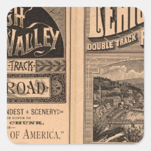 Lehigh Valley Railroad Vierkante Sticker