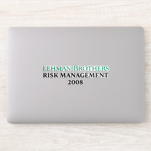Lehman Brothers Risicobeheer 2008 Sticker