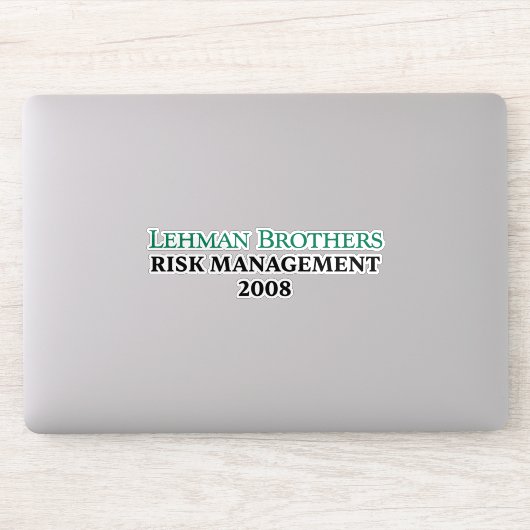 Lehman Brothers Risicobeheer 2008 Sticker (Computer)