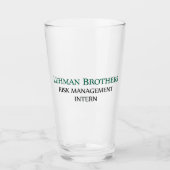 Lehman Brothers Risicobeheer Intern Mokken Glas (Voorkant)