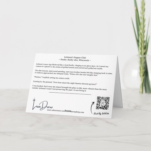  Lehman's Supper Club Neon teken groet ca Bedankkaart (Achterkant)