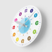 Lehruhr Klassenzimmer Lernuhr Kinderzimmer Wanduhr Ronde Klok (Hoek)