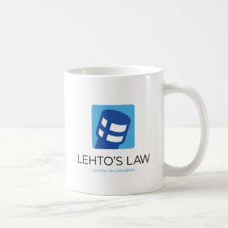 Lehto's Law Logo Koffiemok