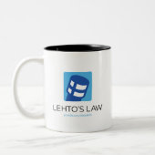 Lehto's Law Logo Tweekleurige Koffiemok (Links)
