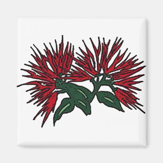 Lehua bloem magneet (Voorkant)