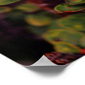 Lehua bloesems in Hawaï-vulkanen Poster (Hoek)